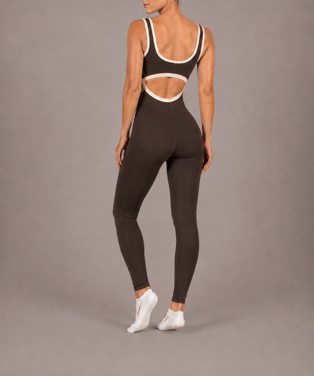 espresso circle jumpsuit