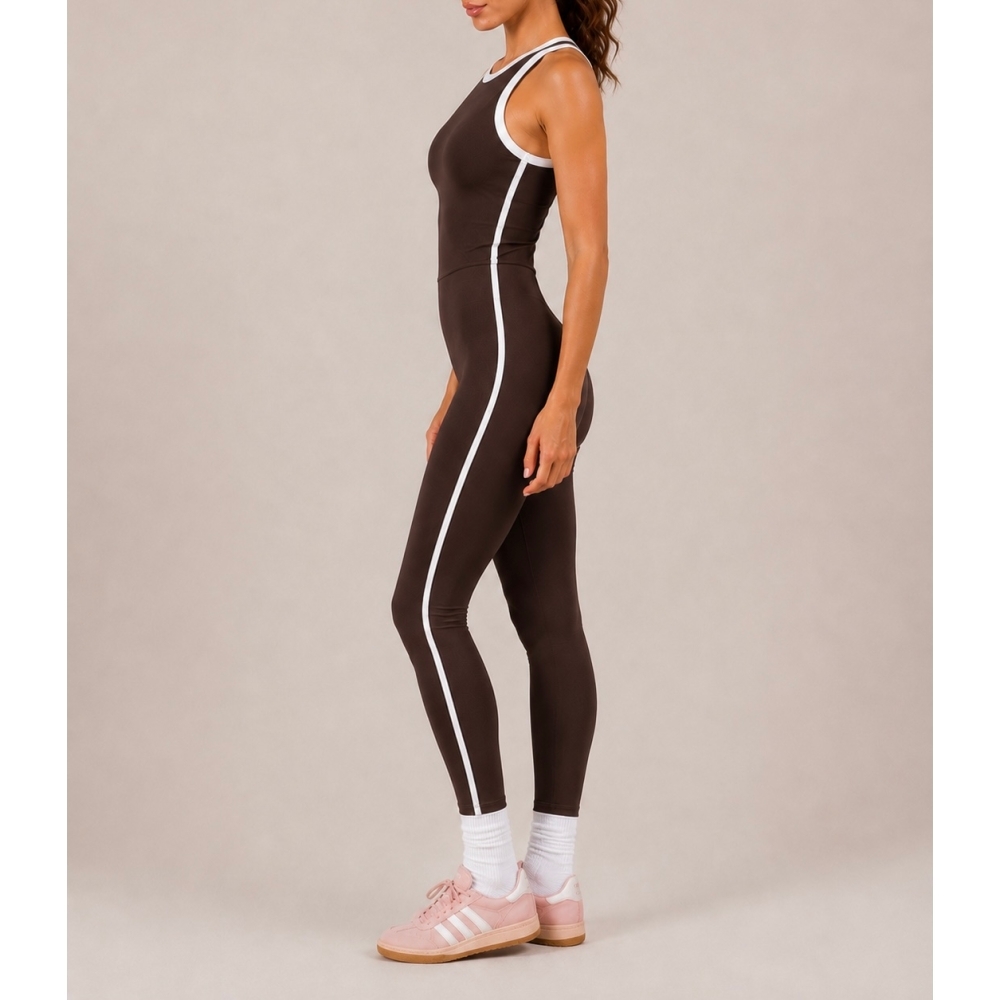 aura jumpsuit espresso