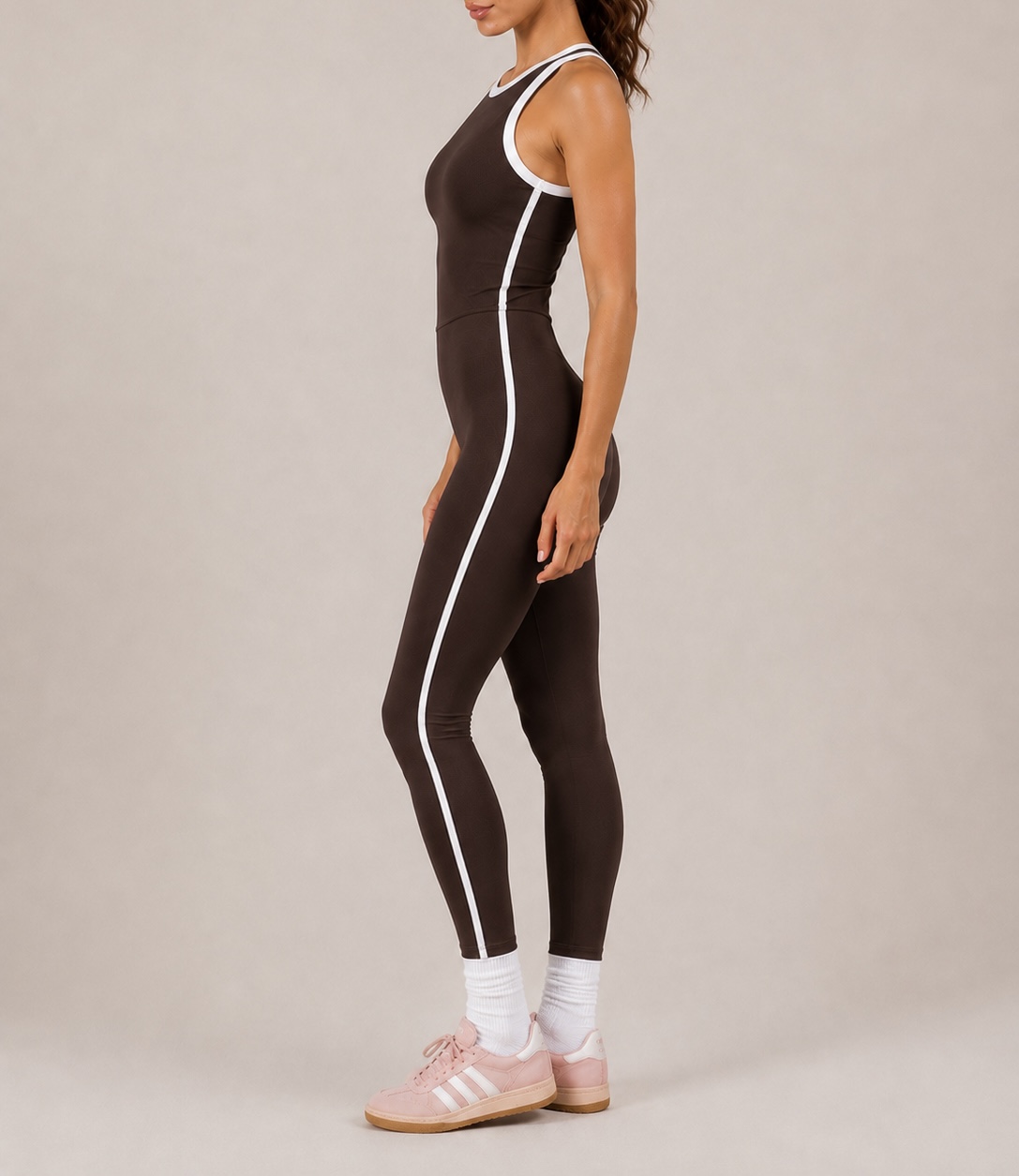 aura jumpsuit espresso