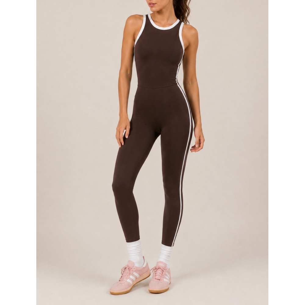 aura jumpsuit espresso