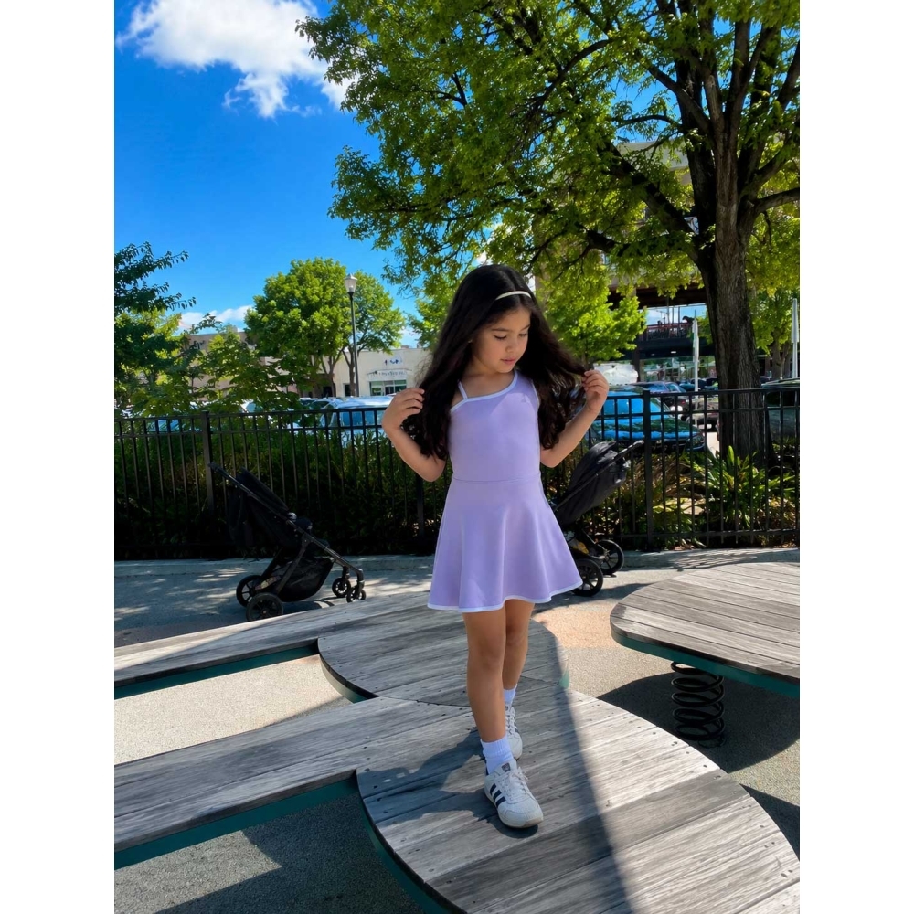 racket dress lilac