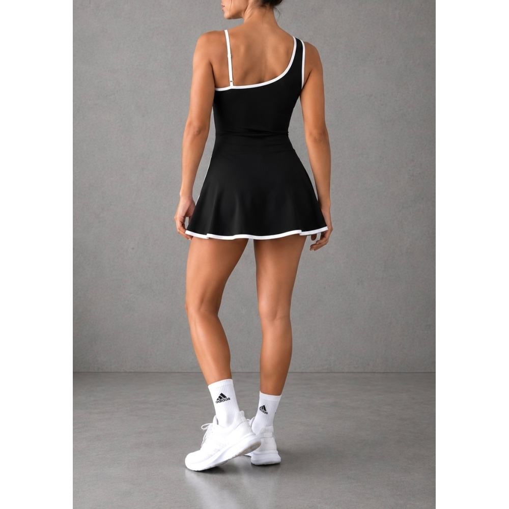 racket dress negro