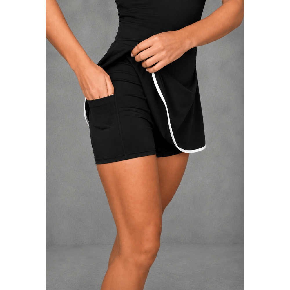 racket dress negro