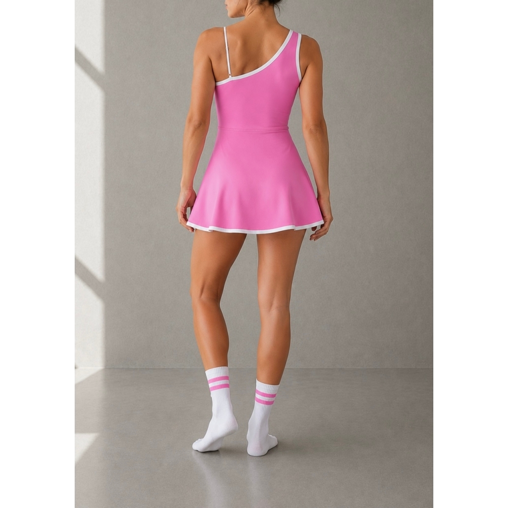 racket dress rosado